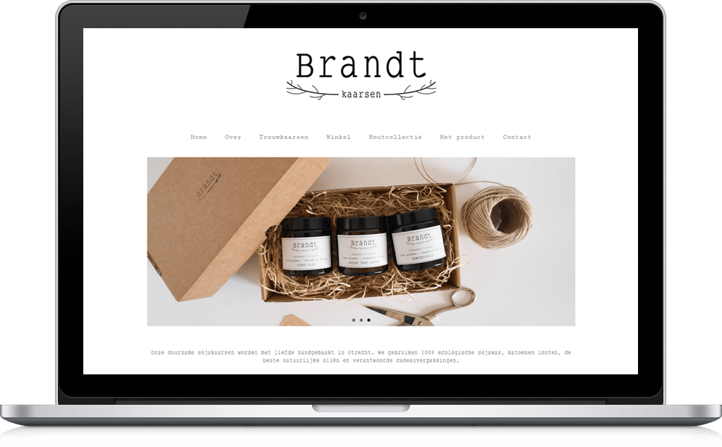 Brandt kaarsen Website